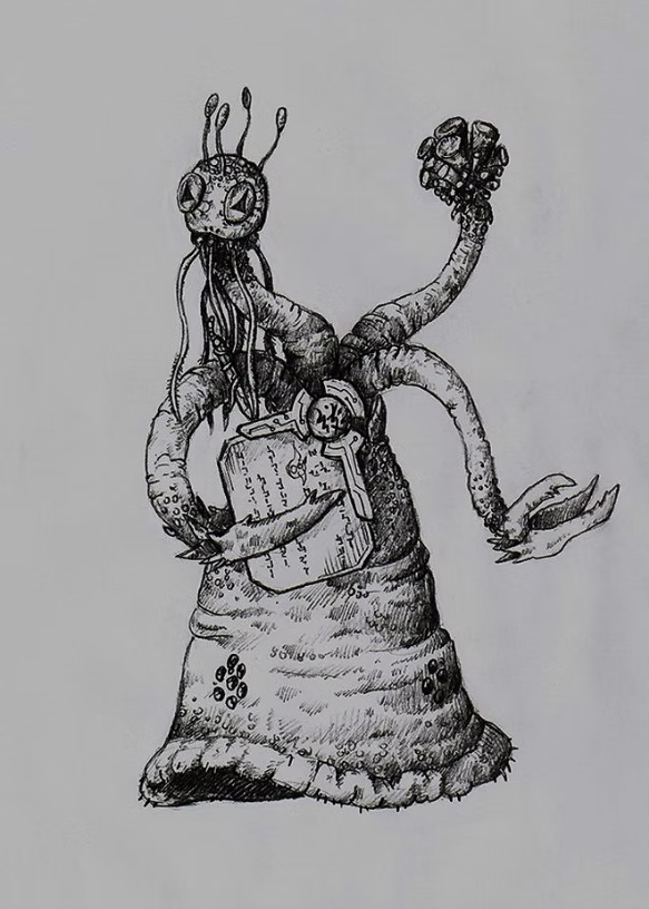 Drawing of a Yithian